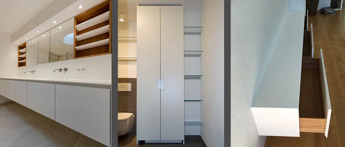 Maßgefertigter Waschtisch, Badezimmerschrank und Sideboard, Möbel nach Maß München